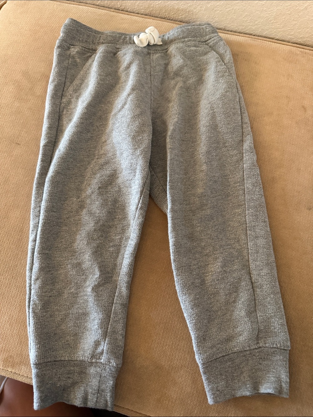 Kids Carters Gray Knit Jogger Pants - Comfortable Everyday Bottoms 2T